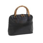 Pre-owned Leather gucci-bags Gucci Vintage , Black , Dames