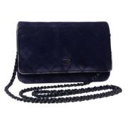 Pre-owned Cotton chanel-bags Chanel Vintage , Blue , Dames