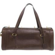 Pre-owned Leather travel-bags Hermès Vintage , Brown , Dames