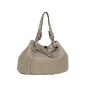 Pre-owned Leather fendi-bags Fendi Vintage , Gray , Dames