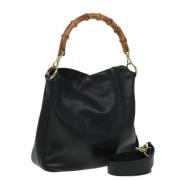 Pre-owned Leather gucci-bags Gucci Vintage , Black , Dames