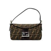 Pre-owned Canvas fendi-bags Fendi Vintage , Brown , Dames