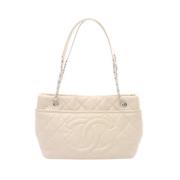 Pre-owned Canvas chanel-bags Chanel Vintage , Beige , Dames