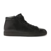 Minimalistische herensneakers met enkelbovenwerk Kazar , Black , Heren