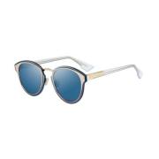 Metalen Frame Zonnebril Blauwe Lens Dior , Multicolor , Dames