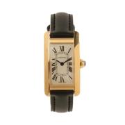 Pre-owned Metal watches Cartier Vintage , Yellow , Dames