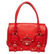 Pre-owned Leather shoulder-bags Versace Pre-owned , Red , Dames