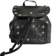 Pre-owned Leather backpacks Jimmy Choo Pre-owned , Black , Dames