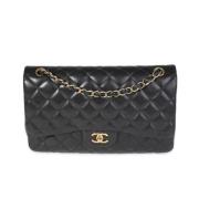 Pre-owned Leather chanel-bags Chanel Vintage , Black , Dames