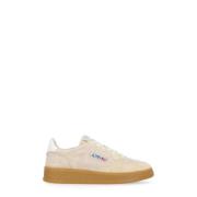 Beige Suède Leren Sneakers voor Vrouw Autry , Beige , Dames