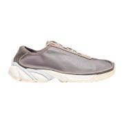 Leren en Nubuck Panel Sneakers Our Legacy , Gray , Heren