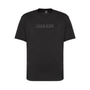 Zwarte Crew Neck T-Shirt Calvin Klein , Black , Heren