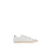 Geperforeerde Leren Sneaker Veja , White , Heren