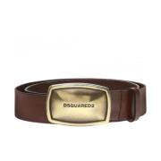 Zakelijke Plaat Riem Dsquared2 , Brown , Heren