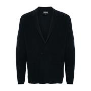 Stijlvolle Heren Cardigan Jas Emporio Armani , Black , Heren