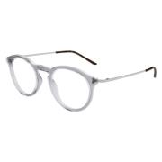 Stijlvolle ronde optische brillen in grijs Gucci , Gray , Unisex