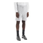 Gestreepte Bermuda Shorts voor Mannen Thom Browne , Gray , Heren