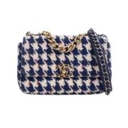 Pre-owned Wool chanel-bags Chanel Vintage , Blue , Dames