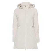 Raquel Hooded Parka Jas Save The Duck , Beige , Dames