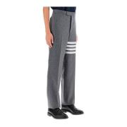 4-Bar Wol en Kasjmier Broek Thom Browne , Gray , Heren