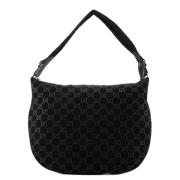 Pre-owned Suede handbags Gucci Vintage , Black , Dames