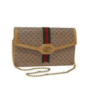 Pre-owned Canvas gucci-bags Gucci Vintage , Beige , Dames