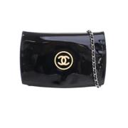 Pre-owned Leather wallets Chanel Vintage , Black , Dames