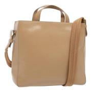 Pre-owned Leather prada-bags Prada Vintage , Beige , Dames