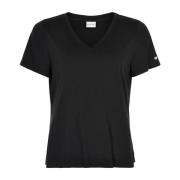 Nina T-shirt V-hals 14919 IN Front , Black , Dames