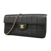 Pre-owned Leather chanel-bags Chanel Vintage , Black , Dames