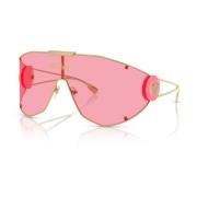 Goud/Roze Zonnebril VE 2268 Versace , Pink , Heren