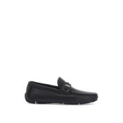 Bourgondisch Leren Drivers met Gancini Detail Salvatore Ferragamo , Bl...