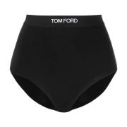 Logo Band High-Waisted Underwear Briefs Tom Ford , Black , Dames