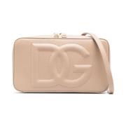 Roze Tassen met Dubbele Rits en Logo Slider Dolce & Gabbana , Pink , D...