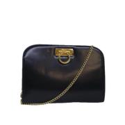 Pre-owned Leather shoulder-bags Salvatore Ferragamo Pre-owned , Blue ,...