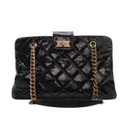 Pre-owned Leather handbags Chanel Vintage , Black , Dames