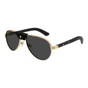 Ct0495S 001 Sunglasses Cartier , Yellow , Heren