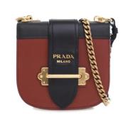 Pre-owned Leather crossbody-bags Prada Vintage , Brown , Dames