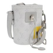 Pre-owned Canvas louis-vuitton-bags Louis Vuitton Vintage , Gray , Dam...