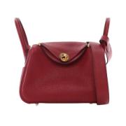 Pre-owned Leather handbags Hermès Vintage , Red , Dames