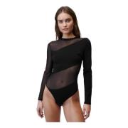 Black Mesh Bodysuit Starstruck Style Undress Code , Black , Dames