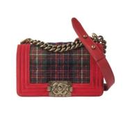 Pre-owned Velvet chanel-bags Chanel Vintage , Red , Dames