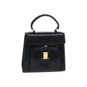 Pre-owned Leather handbags Salvatore Ferragamo Pre-owned , Black , Dam...