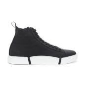 Chique Zwarte Suède Sneakers voor Vrouwen Roberto Cavalli , Black , Da...