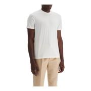 Zachte Katoen Lyocell Jersey T-shirt Tom Ford , White , Heren