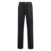 Klassieke Straight Leg Jeans Salvatore Ferragamo , Blue , Heren