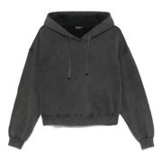 Oversized Hoodie in Breda Stijl Adriano Goldschmied , Gray , Dames