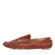 Pre-owned Leather flats Dolce & Gabbana Pre-owned , Brown , Heren