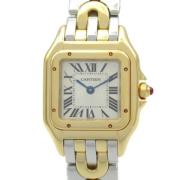 Pre-owned Yellow Gold watches Cartier Vintage , Gray , Dames