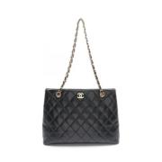 Pre-owned Leather chanel-bags Chanel Vintage , Black , Dames